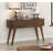 Storage Sofa Table Walnut Finish