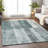 Machine Washable Indoor/Outdoor Xhevrie Seafoam Rug-794088834
