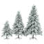 Arbre de Noël enneigé pré-éclairé 4 pi 6 pi 7,5 pi avec 800 lumières DEL 8 modes