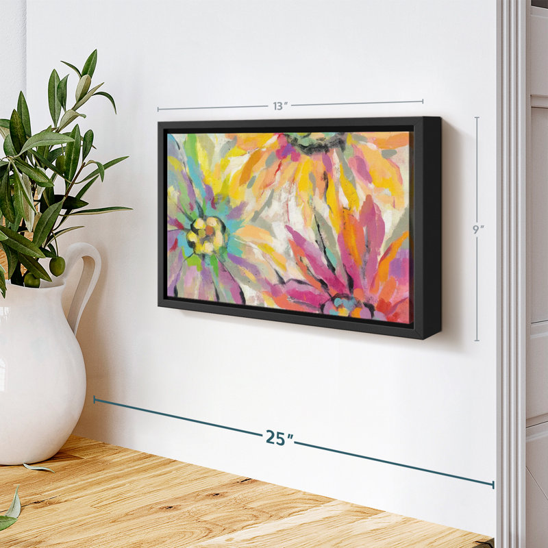 Floral et botanique «Pétales abstraits I, reproduction sur toile», H 9 po x l 13 po