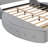 Upholstered Platform Bed Queen Size Storage Velvet Bed With Wingback Headboard And 1 Big Drawer,2 Side Storage Stool(Gray)(Old Sku: LP000815AAE)-118705867