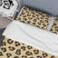 Ensemble de housse de couette en microfibre brun / noir 3 pièces-861649092
