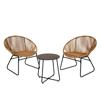 Zanzibar Tea For Two Bistro Set Natural