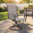 Outdoor Patio Dining Set with 4-person Round Dining Table and  Padded Swivel Chairs-1535526351