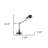 Silver Metal Swing Arm Table Lamp