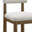 Chaise de salle à manger en bois avec dossier rembourré et siège Mira, ensemble de 2-726815651