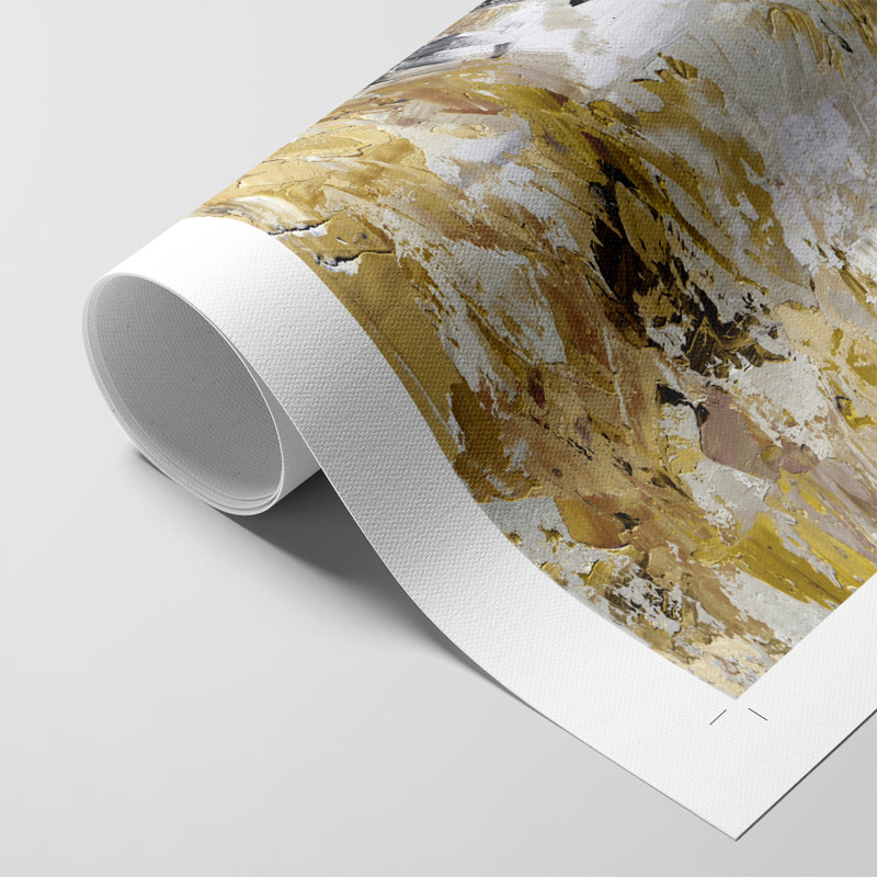 Bouleau neutre I - impression sur toile seulement - non encadré, H 60 po x l 40 po