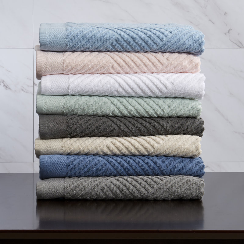 Ensemble de serviettes 6 pièces 100% coton, Pâle