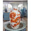 Porcelain Vase Red Lions