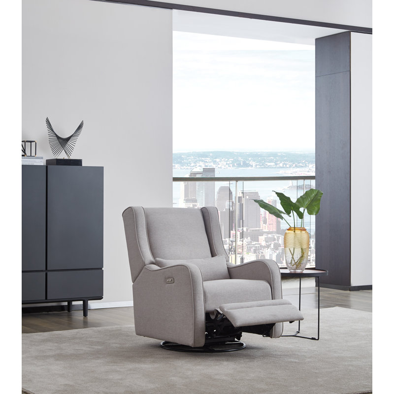 Upholstered Swivel Reclining Glider, Pearl River