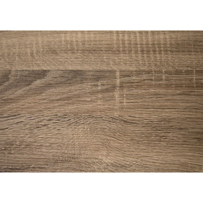 Taupe Laminate Computer Desk For Efficient Home Office Work, With Storage Options, Black Metal Frame And Functional Storage, 60.82" H