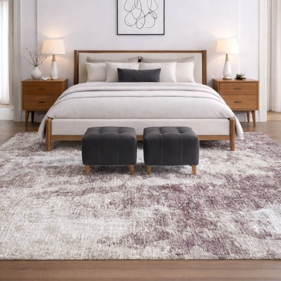 Premium Machine Washable Dream Shag ADS68 Soft Abstract Rug