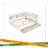 Full Size L-Shaped Bookcases Bed With Power Outlets, USB Charging Ports,Two Drawers-2031925580
