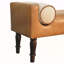 Banc en bois Chester Buffalo, rembourré, beige et brun clair