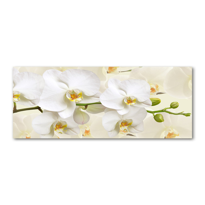Orchid - No Frame Print, 70cm H x 100cm W x 4cm D, Glass