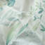 Ensemble de housse de couette 100% coton lavé Schexnayder - Aspect lin, imprimé feuilles de sauge, respirant avec fermeture à glissière-1461753491