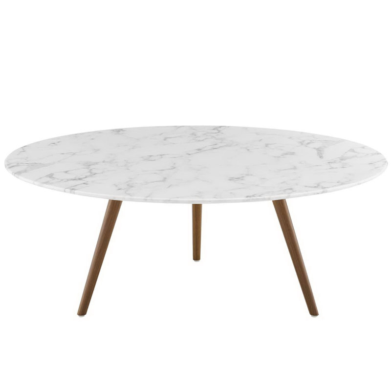 Table basse Lippa, H 14,5 po x L 39,5 po x l 39,5 po, Noyer