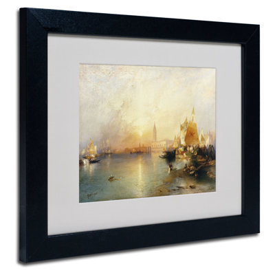 « coucher de soleil venice 1902 po » par thomas moran, reproduction d’art encadrée
