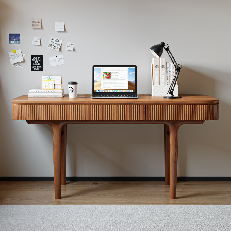 Bureau d'écriture 59 "en bois massif avec tiroirs 59" Modern Office