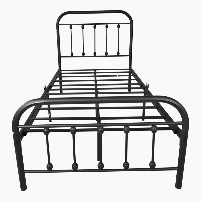 Modern Steel Bed Frame, Twin