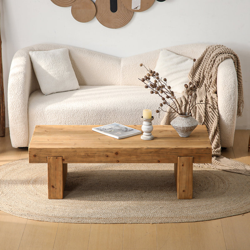 Table d'appoint 47,6 po Farmhouse, Beige