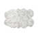 Laperle Gradient Gray Faux Sheepskin Fur Area Rug