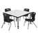 Kee Square Breakroom Table and 12" Chair Set