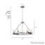 Plafonnier lustre 6 lumières Hunter Saddlewood-101933624
