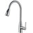 Topcraft Stainless Steel Single Handle Pull-Down Sprayer Kitchen Sink Faucet with 360° Swivel Spout-88766091