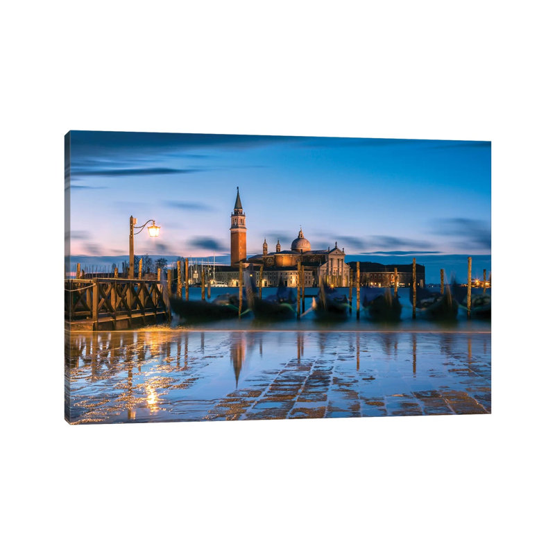 Blue Venice by Matteo Colombo - Gallery-Wrapped Canvas Giclée on Canvas, Canvas, 101.6 cm H x 66.04 cm W x 1.91 cm D