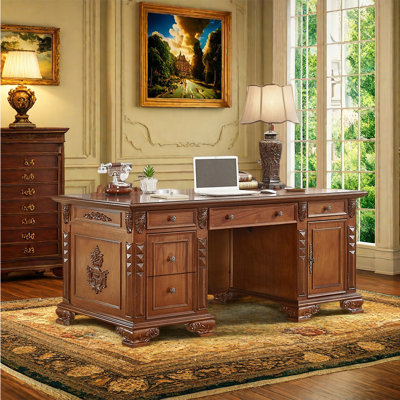 European style atmospheric retro office desk