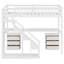 Lit mezzanine avec deux commodes, bureau et bande lumineuse-285846155-285846152