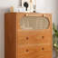 Élégante armoire de rangement en rotin