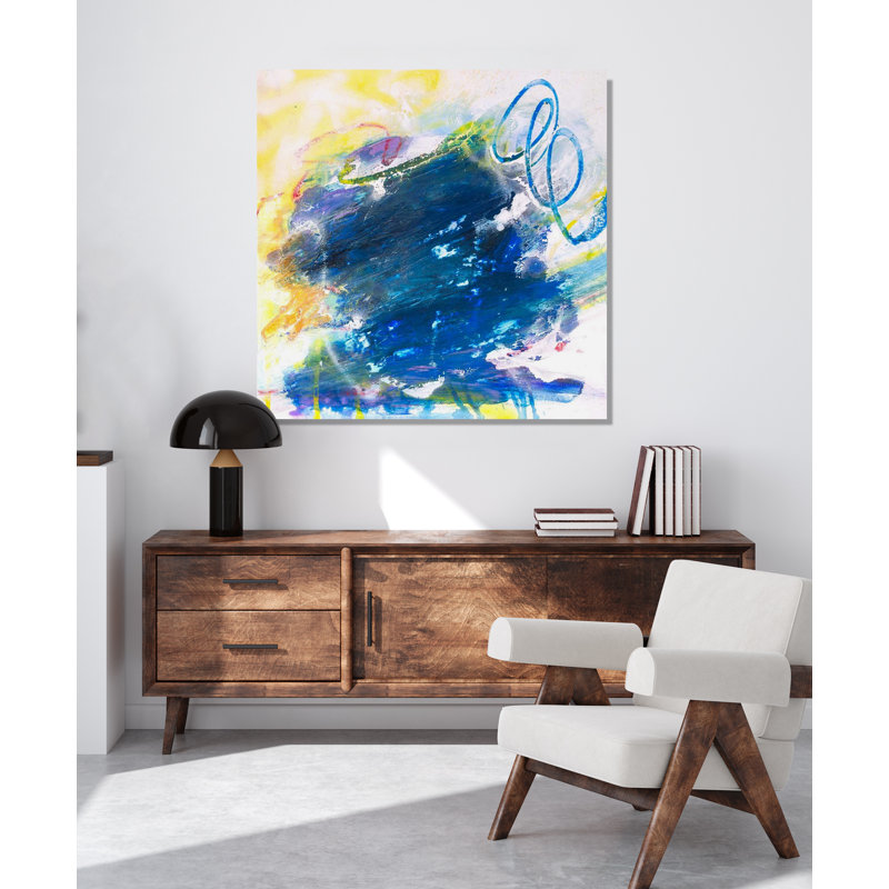 Sapphire - Artist Enhanced Canvas Print, 24" H x 24" W x 1" D, Unframed
