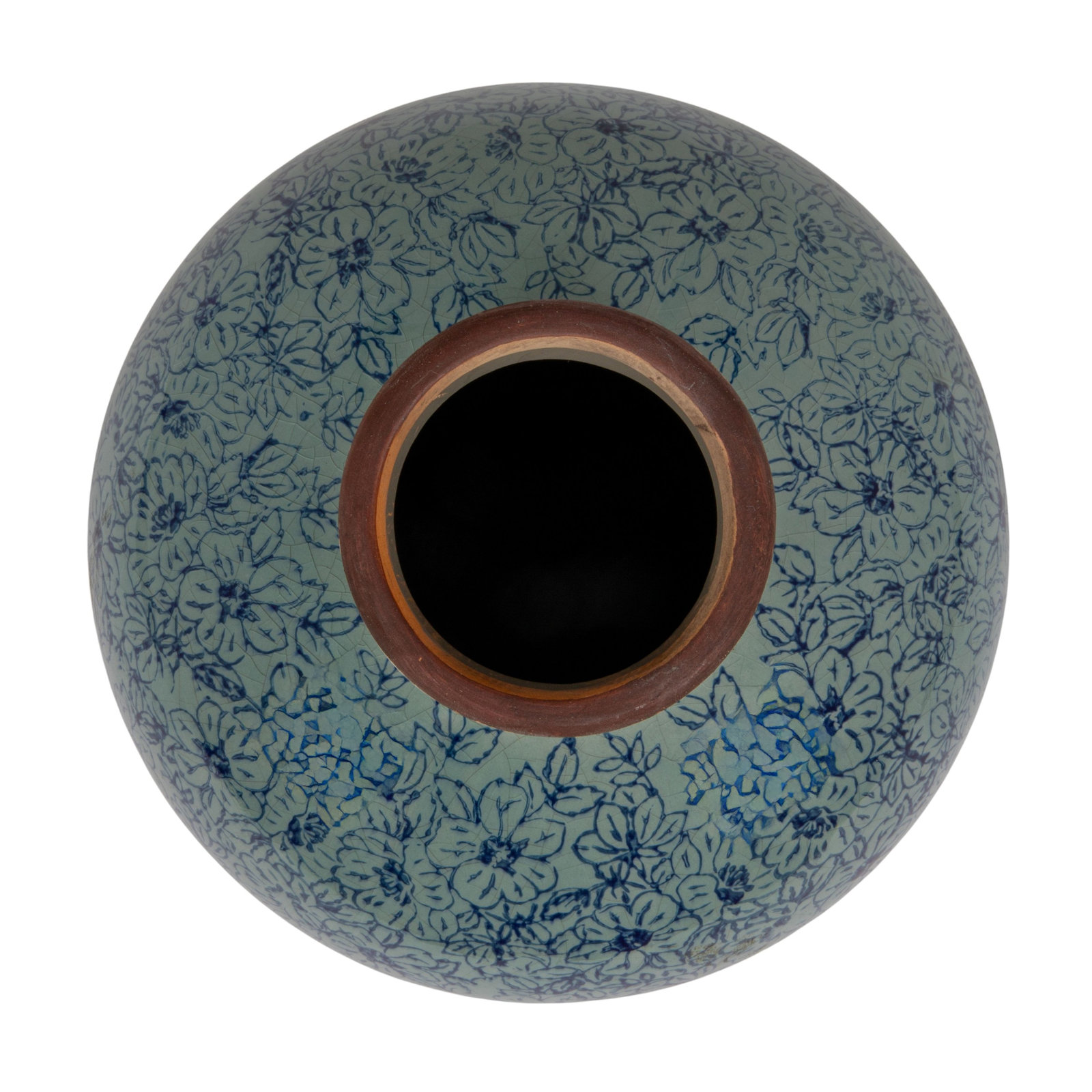 Dolohov Terracotta Table Vase, Blue
