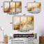 «Beige and Gold Marble Lightning I», ensemble d'art mural sur toile à formes abstraites-112014598-107747018