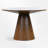 Ignotas Round 46.52'',Dining table,Kitchen table,Pedestal dining table with wood frame-123606241