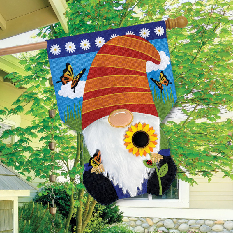 Drapeau de maison en toile de jute Home Sweet Home