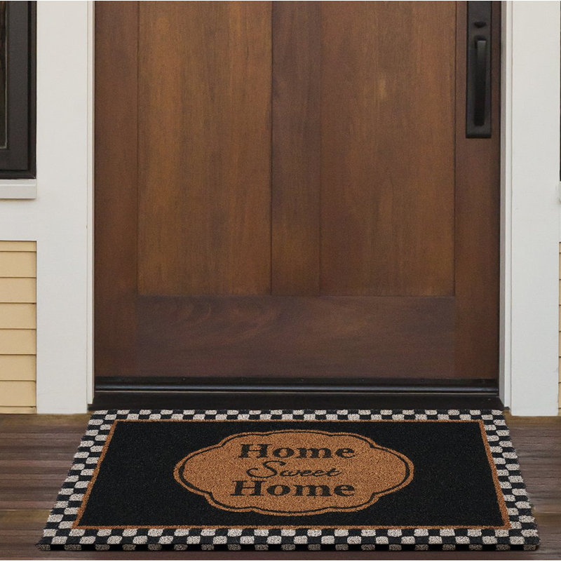 Coco de maison doux de 30 po x 18 po tapis de porte extérieur antidérapant Pfaeffle