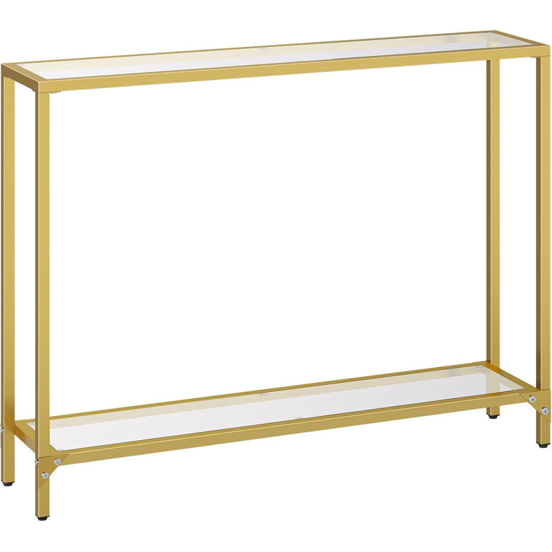 100cm Glass Top Console Table