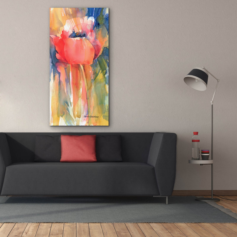 «Wining Porter» par Annelein Beukenkamp, art mural sur toile, H 60 po x l 30 po x P 1,5 po