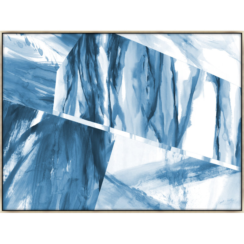 Distorted Ice II Print by Giselle Kelly, 37.5" H x 50.5" W x 1.5" D, Image Brush Gel