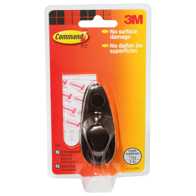 3M Hooks, Oil Rubbed Bronze, Large