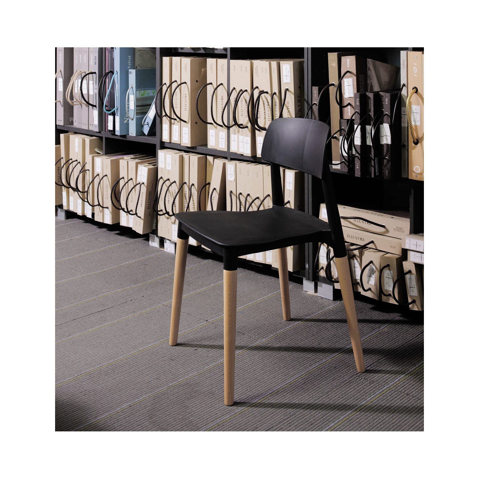 Jago Side Chair, Black, 2