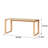 Riquel Beech Solid Wood Dining Table-2118373002