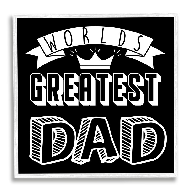 «Worlds Greatest Dad Cool», typographie variée par Marcus Prime - impression, L 17 po x H 17 po