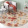 Emrick Blossom Hand Hooked Wool/Cotton/Latex Floral Rug in Beige