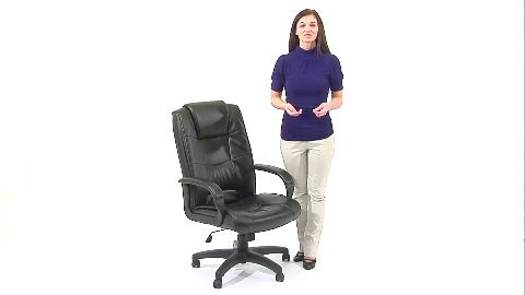 Black LeatherSoft High Back Ergonomic Executive Swivel Chair