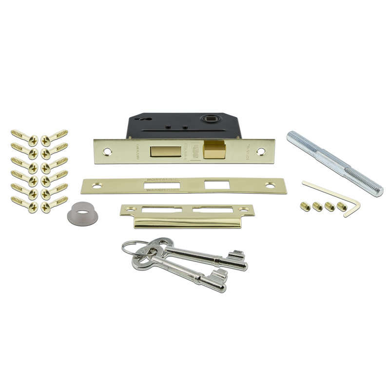 Meadows Chateau Interior Mortise Door Knob, Polished Brass