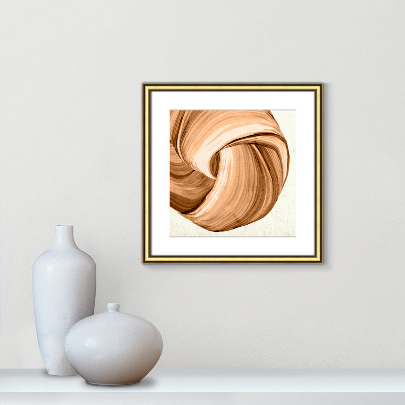 Orange Tango II imprimé par , L 18,25 po x H 18,25 po, Matted Print, Or classique